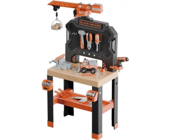 Smoby Warsztat z dźwigiem black+decker bricolo builder интерактивные игрушки