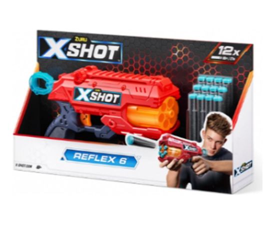Zuru X-Shot Wyrzutnia pomarańczowa excel reflex (12strzałek ) интерактивные игрушки