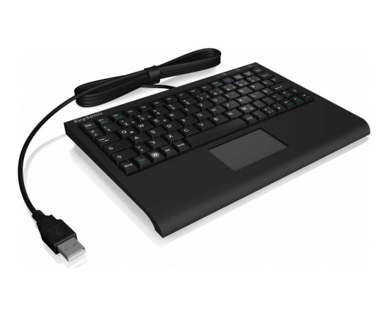 Keysonic Klawiatura mini ack-3410(us) touchpad, usb