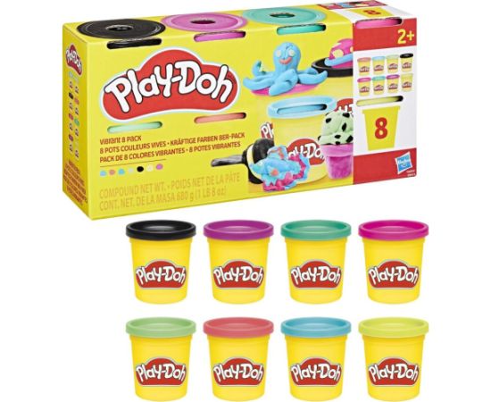Hasbro Play-Doh: Doh & More - Vibrant 8 Pack (G0692) интерактивные игрушки