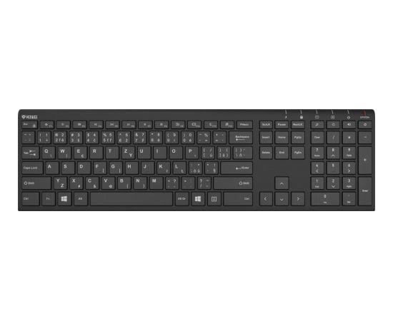 Yenkee Klawiatura bezprzewodowa slim ykb 2000 csbk akumulator