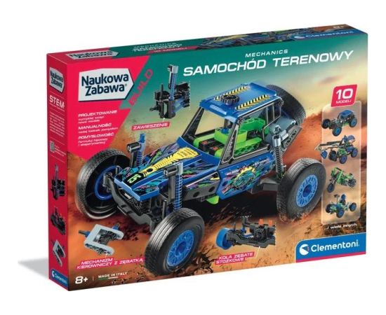 Clementoni Zestaw konstrukcyjny samochód terenowy laboratorium mechaniki интерактивные игрушки