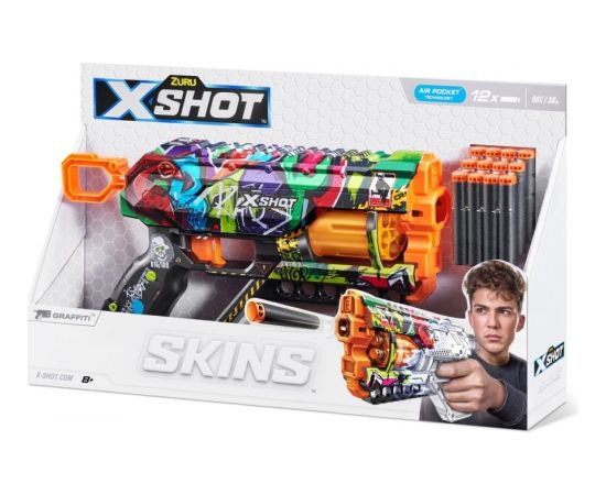 Zuru X-Shot Wyrzutnia skins griefer graffiti 12 strzałek интерактивные игрушки