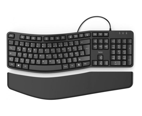 Hama Klawiatura ekc-400 przewodowa ergonomiczna