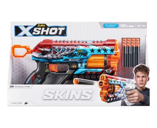Zuru X-Shot Wyrzutnia skins griefer apocalypse 12 strzałek интерактивные игрушки