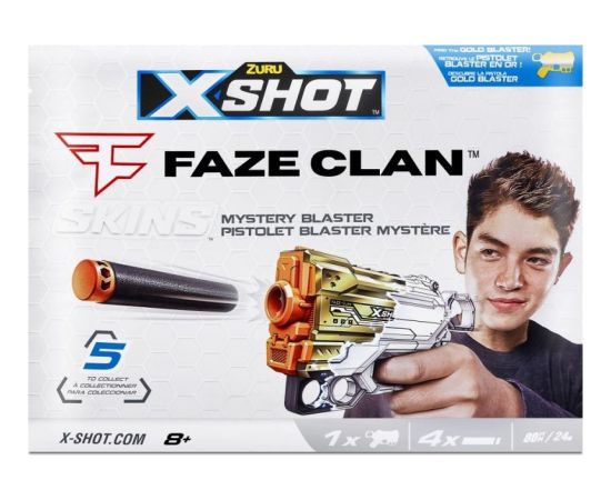 Zuru X-Shot Wyrzutnia skins menace faze 4 strzałki Interaktīvās rotaļlietas