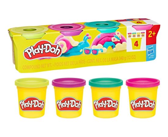 Hasbro Play-Doh: Doh & More - Vibrant 4 Pack (G0689) интерактивные игрушки