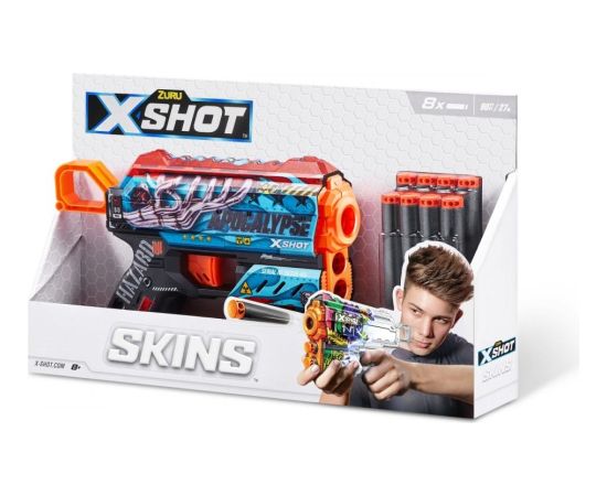 Zuru X-Shot Wyrzutnia wzór g skins-flux  (8 strzałek) интерактивные игрушки
