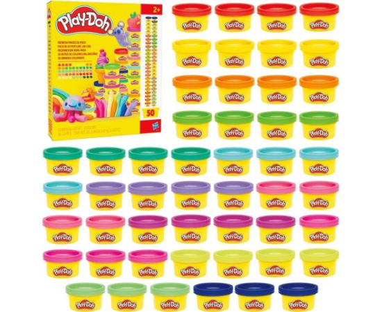 Hasbro Play-Doh: Doh & More - Super Rainbow Favors 50 Pack (G1761) Interaktīvās rotaļlietas