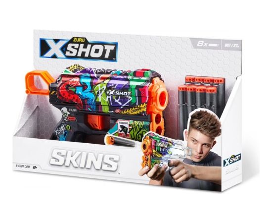 Zuru X-Shot Wyrzutnia skins flux (8 strzałek) wyrzutnia wzór b интерактивные игрушки