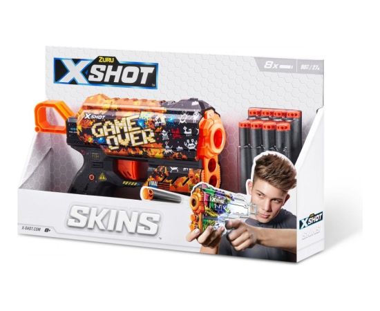 Zuru X-Shot Wyrzutnia wzór e skins-flux (8 strzałek) интерактивные игрушки