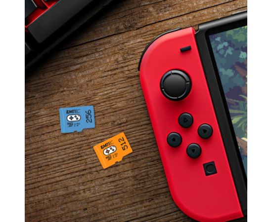 Emtec mSD 512GB UHSI U3 V30 A2 Gaming Orange Atmiņas kartes micro SD SDHC