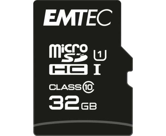 Emtec mSD 32GB UHS-I U1 EliteGold Atmiņas kartes micro SD SDHC