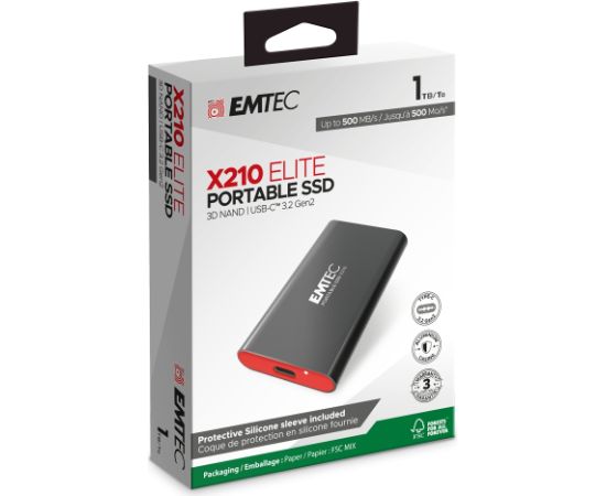 Emtec SSD 3.2Gen2 X210 1TB Portable