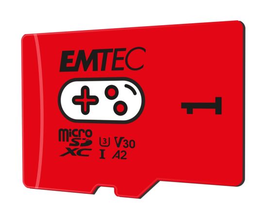 Emtec mSD 1TB UHS-I U3 V30 A2 Gaming Rouge Atmiņas kartes micro SD SDHC