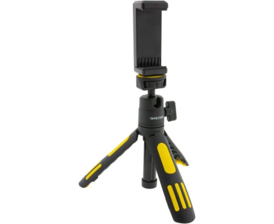PATONA Premium Adjustable tripod with smartphone holder Black, Yellow