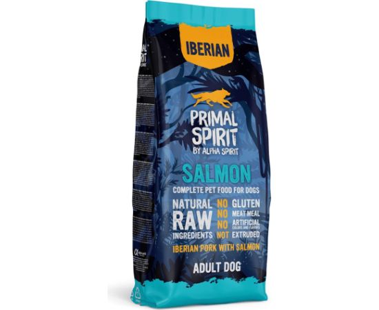 PRIMAL SPIRIT Iberian 70% Salmon – semi-moist dog food – 12 kg