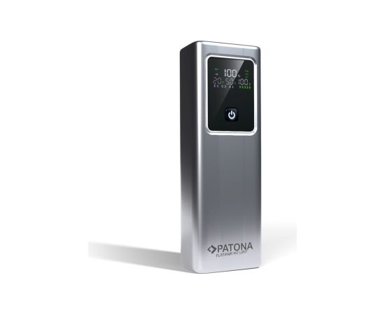 PATONA Platinum Powerbank Luxury One PD100 | 20000mAh | PD 100W | USB-C + USB-A Silver, Black