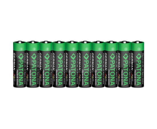 PATONA Premium AA Mignon LR06 – 10x alkaline batteries 1.5V Baterijas un akumulatori