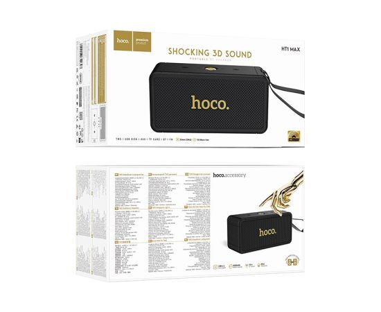 Bluetooth portable speaker Hoco HT1 Max black