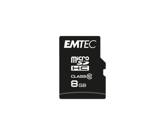 Emtec mSD 8GB Class10 Classic Atmiņas kartes micro SD SDHC