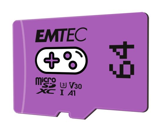 Emtec mSD 64GB UHS-I U3 V30 A1 Gaming Purple Карты памяти