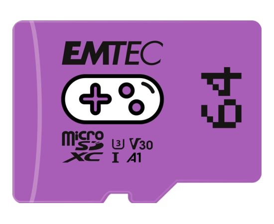 Emtec mSD 64GB UHS-I U3 V30 A1 Gaming Purple Карты памяти