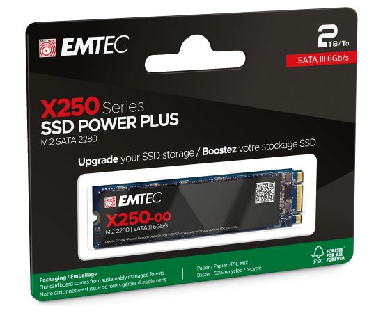 Emtec SSD M.2 Sata X250 2TB Power Plus