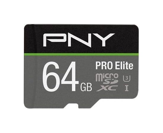 Pny Technologies PNY PRO Elite MicroSDXC 64 GB Class 10 UHS-I/U3 A1 V30 (P-SDU64GV31100PRO-GE)