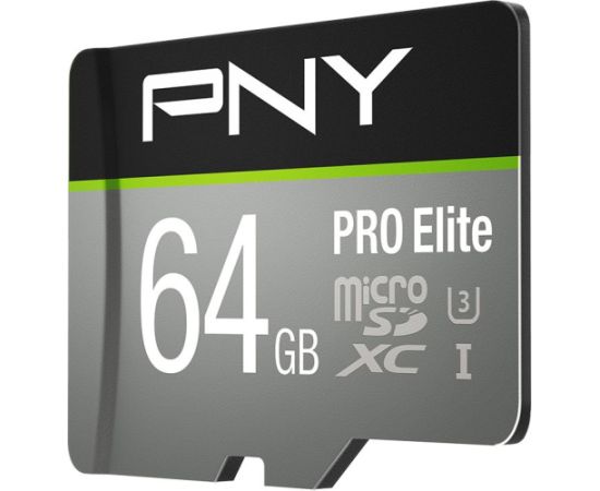 Pny Technologies PNY PRO Elite MicroSDXC 64 GB Class 10 UHS-I/U3 A1 V30 (P-SDU64GV31100PRO-GE)