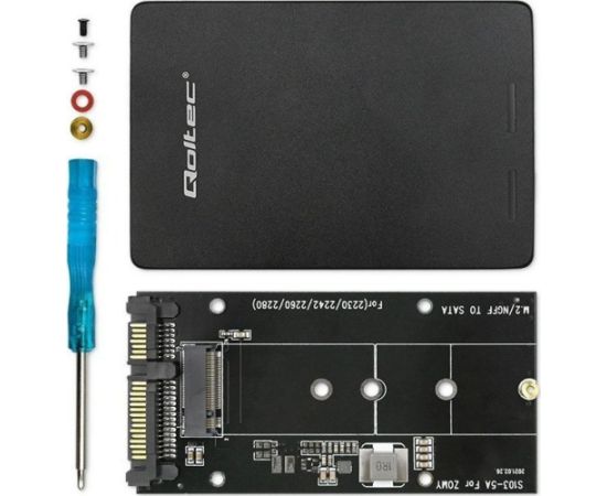 Qoltec CASE M.2 SSD | SATA NGFF SATA III | 2TB | Super  speed 6Gb/s