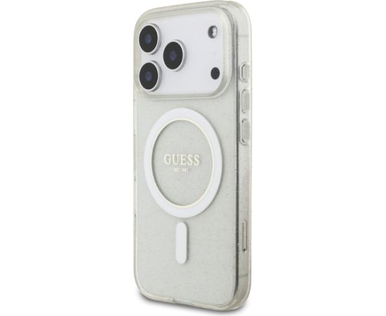 Guess IML Glitter Pearl Strap MagSafe Case Чехол для Apple iPhone 17 Pro Чехлы - альтернативные