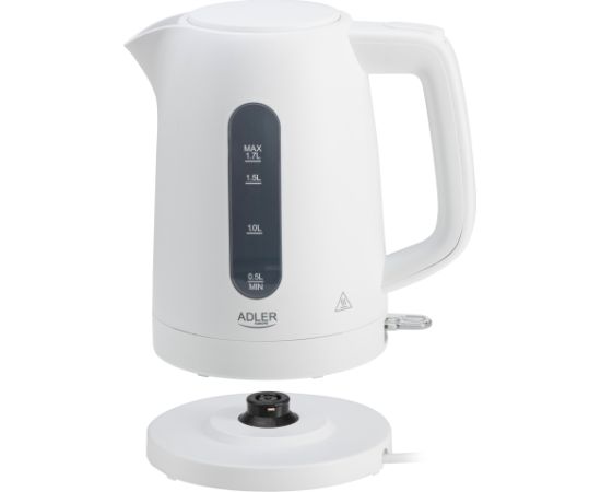 Adler Kettle | AD 1379w | Electric | 2200 W | 1.7 L | Polypropylene | 360° rotational base | White