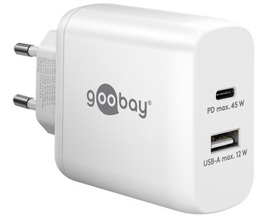 Goobay | USB-C PD Dual Fast Charger (45 W) | 65412 | N/A