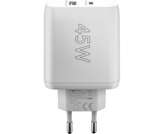 Goobay | USB-C PD Dual Fast Charger (45 W) | 65412 | N/A