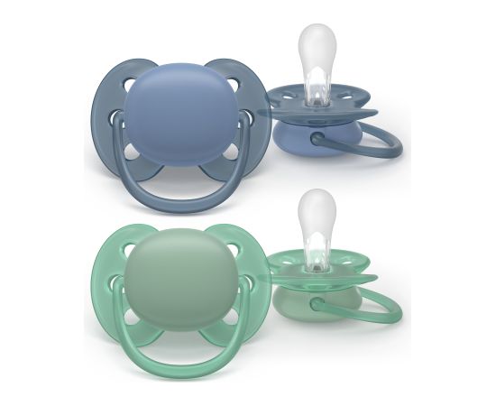Philips Avent māneklītis Ultra soft, 6-18M (2 gab), zēniem - SCF091/42