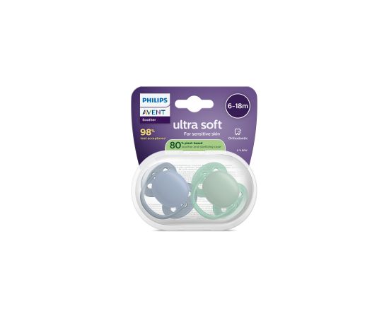 Philips Avent māneklītis Ultra soft, 6-18M (2 gab), zēniem - SCF091/42