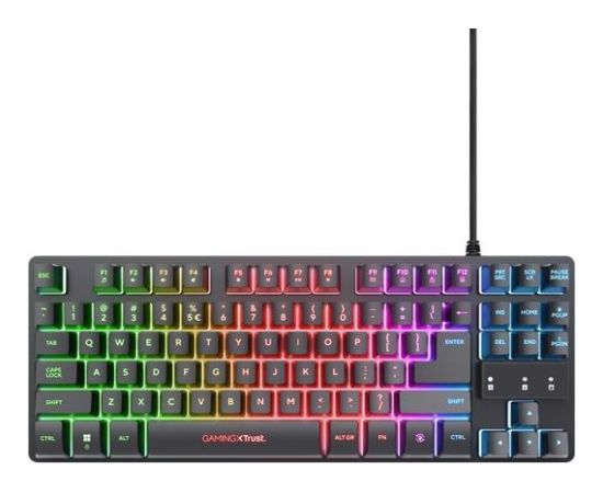 Trust Podświetlana klawiatura gamingowa gtx 833 thado tkl czarna