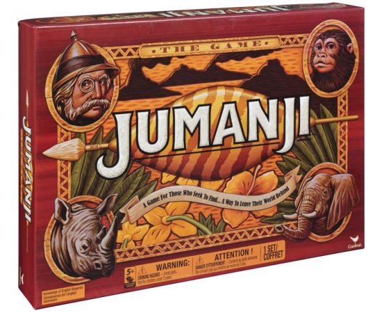 Spin Master Gra cardinal games jumanji wersja drewniana Galda spēles