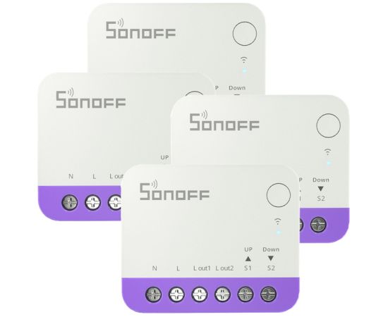 Sonoff MINI-RBS WiFi Smart Mini Roller Shutter Switch (4 pcs.) Viedie slēdži