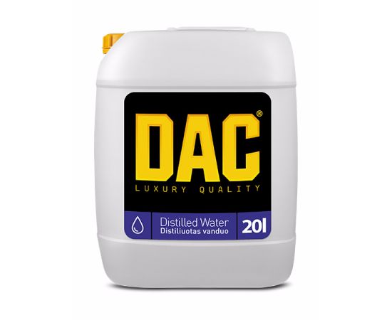 Destilēts ūdens 20L DAC DISTILLED WATER 20L Autoķīmija un smērvielas