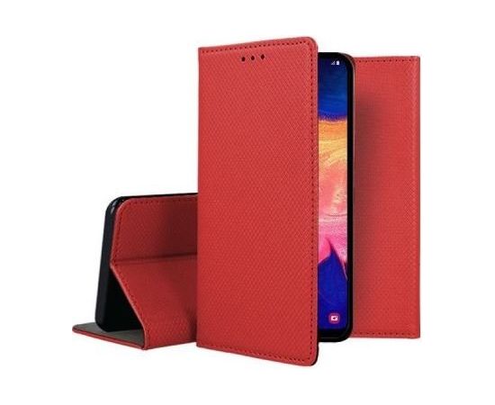 Mocco Smart Magnet Book Case Grāmatveida Maks Telefonam Samsung Galaxy A13 5G / A04S Sarkans Neoriģinālie Maciņi