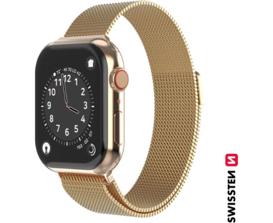 Swissten Металлический ремешок для Apple Watch 1/2/3/4/5/6/SE / 42 mm / 44 mm Smart pūlksteņu aksesuāri