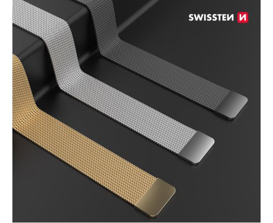 Swissten Металлический ремешок для Apple Watch 1/2/3/4/5/6/SE / 42 mm / 44 mm Smart pūlksteņu aksesuāri