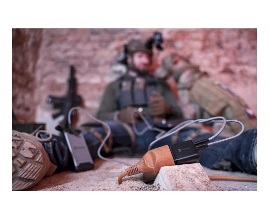 Tactical Base Plug Dual | adapteris | 20W melns