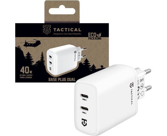 Tactical Base Plug Dual | адаптер| 40W белый Зарядные устройства