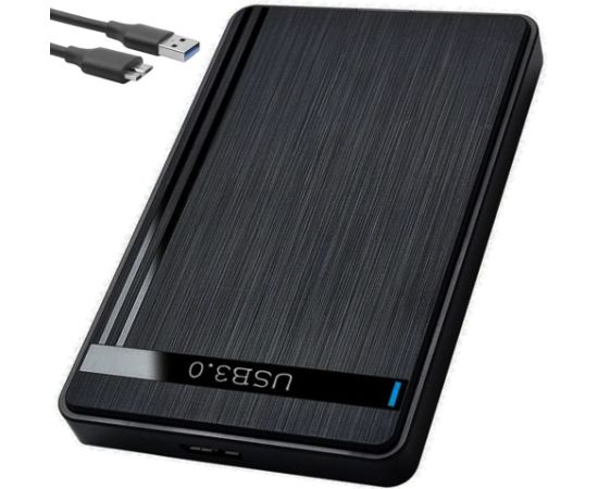 Fusion 2,5" ārējais cietā diska korpuss SATA III | USB 3.0 | Koka stila dizains | melns