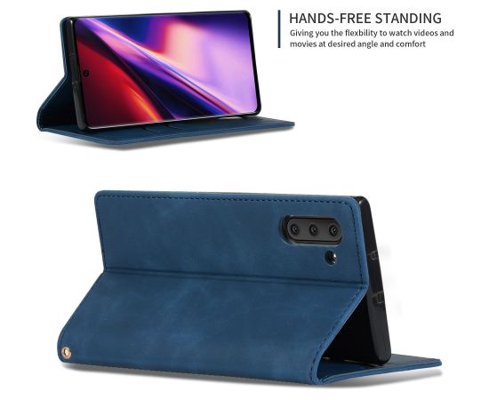 Case Business Style Samsung A175 A17 4G/A176 A17 5G dark blue Neoriģinālie Maciņi