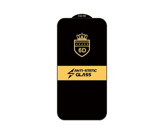 Tempered glass 6D Apple iPhone 14 Pro black Ekrānu aizsardzība