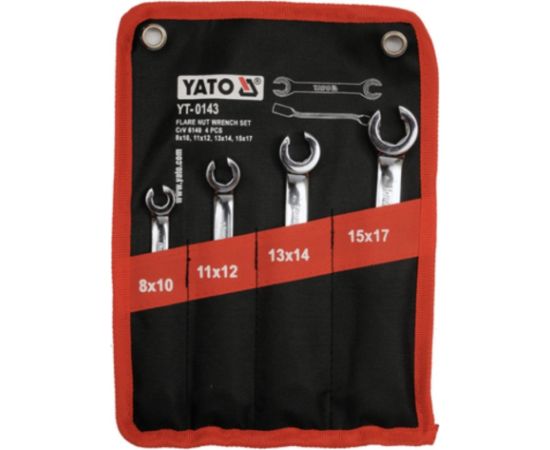 Atslēgu komplekts Yato YT-0143; 8-17 mm; 4 gab.